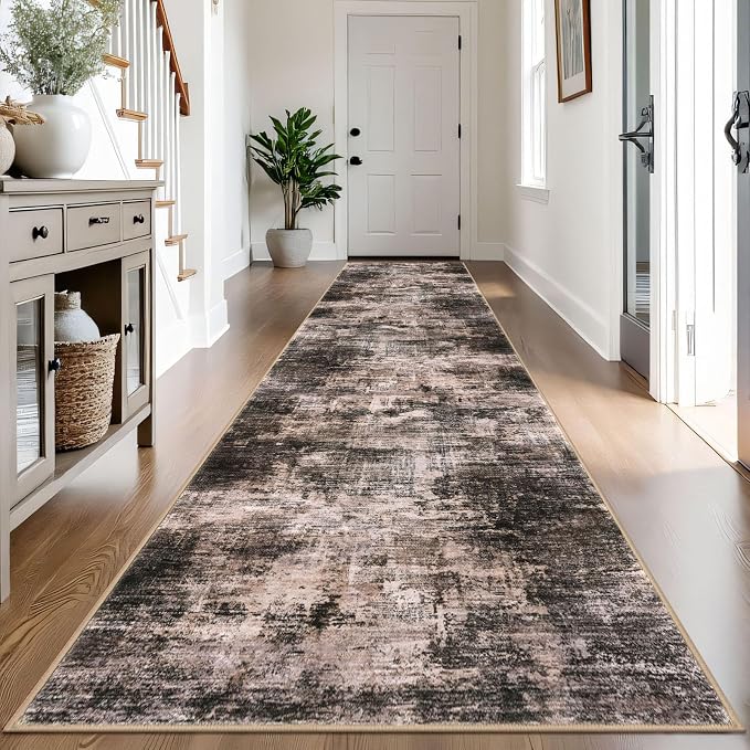 Abstract Runner Rug 3x14 Ft Washable Runners by iOhouze
