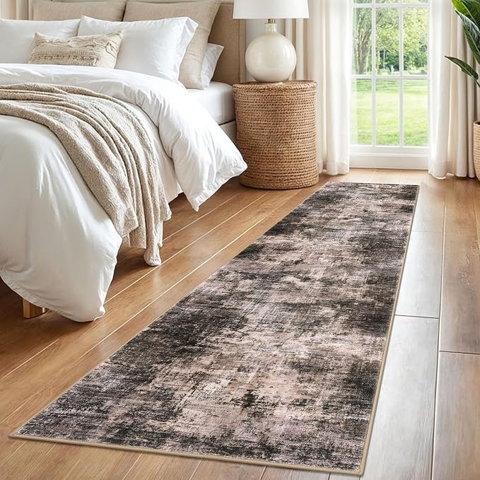 Abstract Runner Rug 2x8 Ft Washable Runners - Image 9