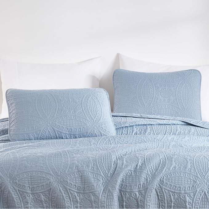 Chezmoi Collection Austin King Oversized Bedspread Set, 3-Piece Pinsonic - Image 3