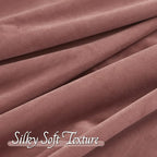 RYB Home Wild Rose Pink Velvet Curtains - Image 6