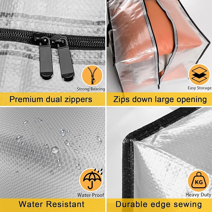 Heavy Duty Extra Large Clear Moving Bags - Image 6