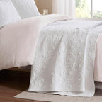 Madison Park Twin Quilt Bedding Set, Cottage-Inspired Damask, Classic Stitch - Image 11