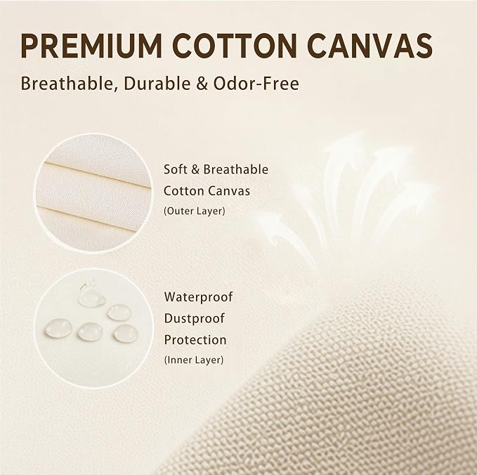 4Pack Canvas Storage Bags for Clothes & Comforters - Image 7