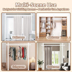 Room Divider, Tension Curtain Rod No Drilling, 4-10ft 28-70inch Wall Divider - Image 7