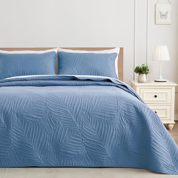 Exclusivo Mezcla 3-Piece Queen Quilt Bedding Set, Soft Microfiber Bedspread | by ExclusivoMezcla