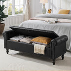 63” End of Bed Bench, Bedroom Bench - Image 4