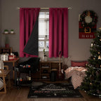 BGment Christmas Red Blackout Curtains - Image 2