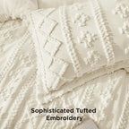 Bedsure Tufted Boho Comforter Set California King Size - Image 5