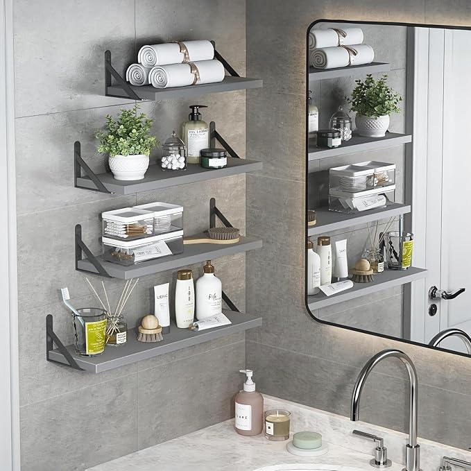 YGEOMER 4 Different Sizes Floating Shelves - Image 7