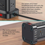 Extension Cord with Multiple Outlets, SMALLRT Surge Protector Power Strip Tower - Image 5