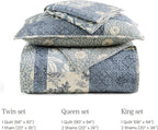 Twin/Twin XL Quilt Set-2 Pieces Soft Bedding Floral Patchwork Coverlet | All - Image 7