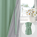 XWZO 100% Blackout Curtains 2 Panels - Image 3