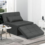 Sofa Bed, Convertible Chair 4 in 1 Multi-Function Modern Folding Ottoman Guest - Image 3