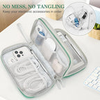 FYY Electronic Organizer, Travel Tech Pouch Bag, Waterproof, Double Layers - Image 5