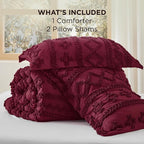Bedsure Tufted Boho Comforter Set King Size - Image 7