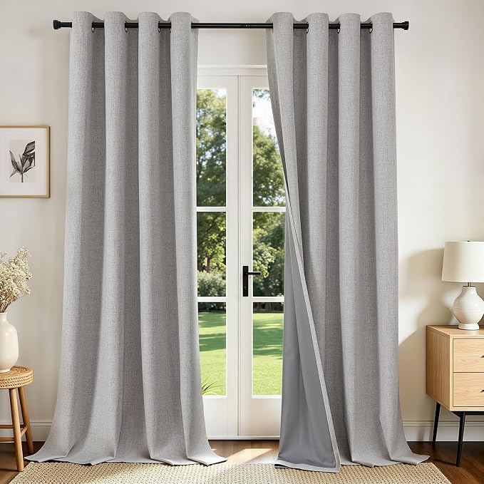 Joydeco Blackout Room Divider Curtains, Extra Wide Sliding Door Drapes Living by JOYDECO