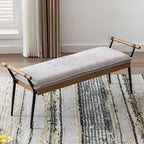 LukeAlon Modern Chenille Ottoman Bench - Image 9