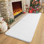 Modern Soft Hallway Runner Rug, 2x6 Feet White Washable Runner Rugs | Fluffy - Image 4