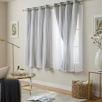 TOWN & COUNTRY LUXE Talia Double Layer Indoor Curtains, Sheer and Room - Image 2