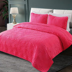 Whale Flotilla Soft Geometric King Quilt Set - Image 2
