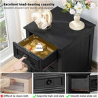 Joaxswe Farmhouse Nightstand Set 2 - Image 6