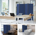 Room Partitions and Dividers 4 Panel Portable Wall w/ 3 Wider Feet Folding Room - Image 7