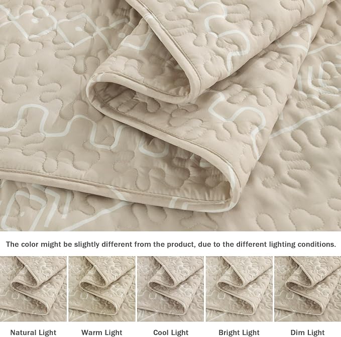 Beige Quilts Queen Size - Image 5