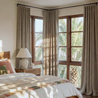 RYB HOME Polyester Textured 100% Blackout Curtains - Image 2