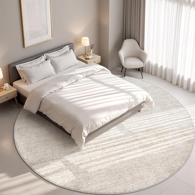Round Rugs 6ft, Circle Washable Area Rugs - Image 2