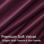 Ruby Wine Velvet Curtains 84 Inch Length - Image 3