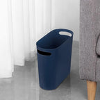 rejomiik Small Bathroom Trash Can, 3.5 Gallon Slim Garbage Can, 2 Pack Navy | - Image 5