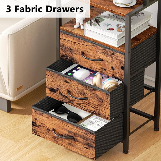 Night Stand Set 2, LED Nightstand - Image 5