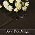RYB HOME Velvet Curtains 102 inches Long, Extra Long High Ceiling Curtains | - Image 3