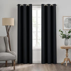 Eclipse Kendall Textured Blackout Grommet Curtain - Image 2