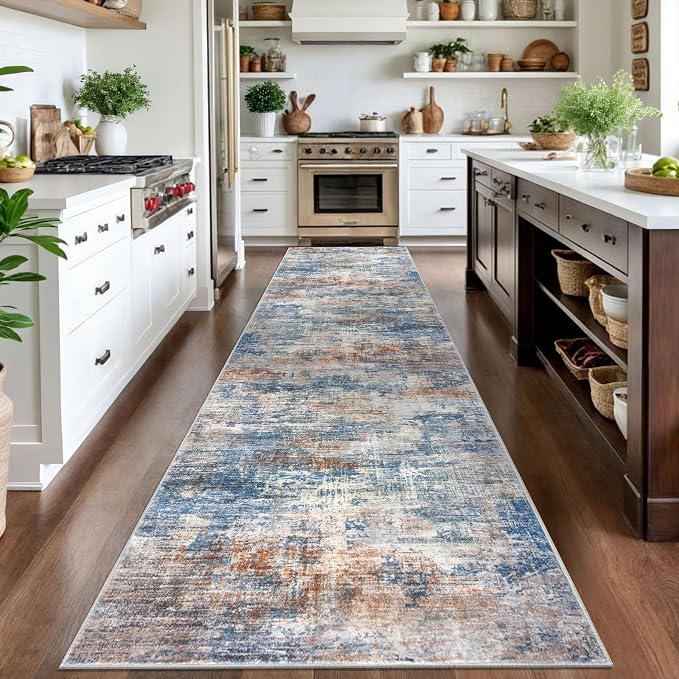 Abstract Runner Rug 3x14 Ft Long Washable Runners - Image 3