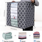 Storage Bags 2 Pack 100L Clothes Organization and Storage Containers | Large - Image 2