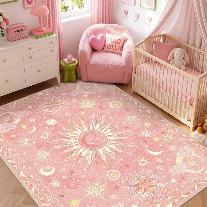 Vacuum-Friendly, 5x7 Washable Area Rug - Image 3