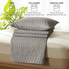 akkialla Twin Size Quilt Bedding Set, Dark Grey Lightweight Microfiber Soft - Image 7