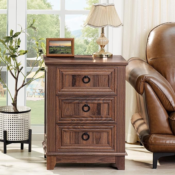 Joaxswe Farmhouse Nightstand Set 2 - Image 9