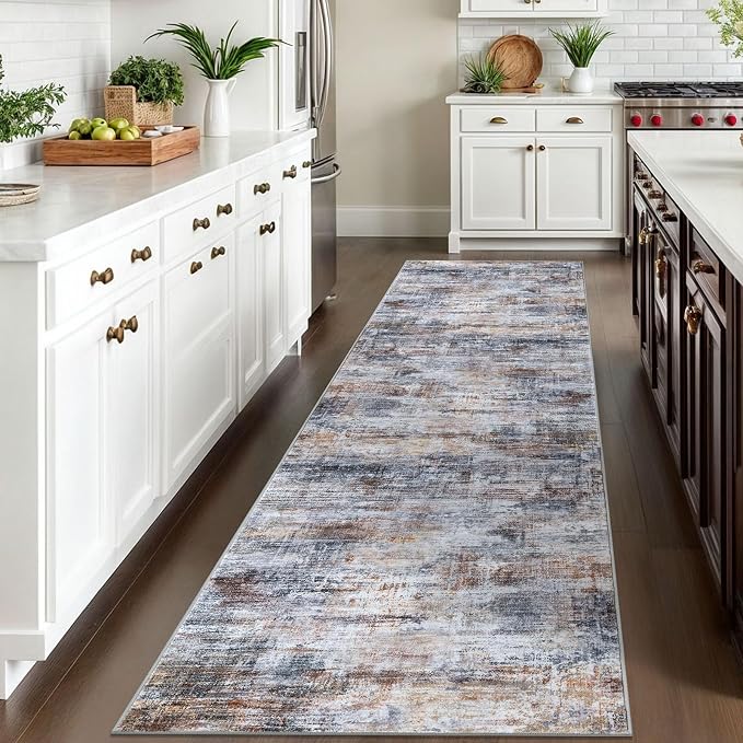 Abstract Runner Rug 3x10 Ft Washable Runners - Image 3