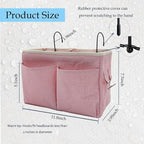 Bedside Caddy Bedside Hanging Storage Basket Multi-Function Organizer Caddy - Image 3