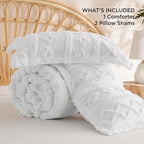 Bedsure Tufted Boho Comforter Set Queen Size - Image 8