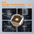 TESSAN Surge Protector Flat Extension Cord 10Ft, Ring Plug Power Strip | 4 - Image 4