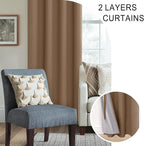 XWZO Full Shading Blackout Curtains 45 Inches Length - Image 5