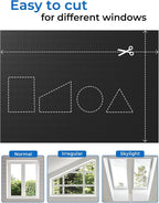 Blackout Curtains Portable 48”x60” No Drill Black Out Window Cover | 100% - Image 4