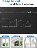 Blackout Curtains Portable 26"x64", No Drill Door Curtains - Image 5