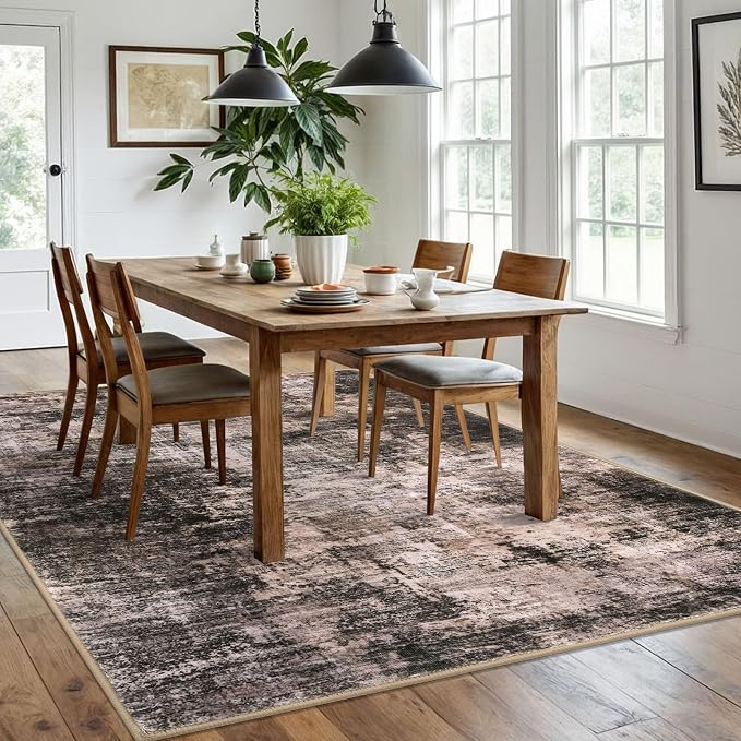 Abstract Area Rugs 6x9 Ft Washable Rugs - Image 3