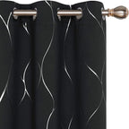 Deconovo Curtains for Living Room, Pattern Blackout Curtains 72 Inches Long | by Unknown