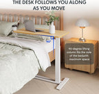 FLEXISPOT H7 32" Pneumatic Height-Adjustable Overbed Table - Image 6