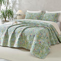 Lady Ann 100% Cotton Floral Cal King Quilt Set by LadyAnn